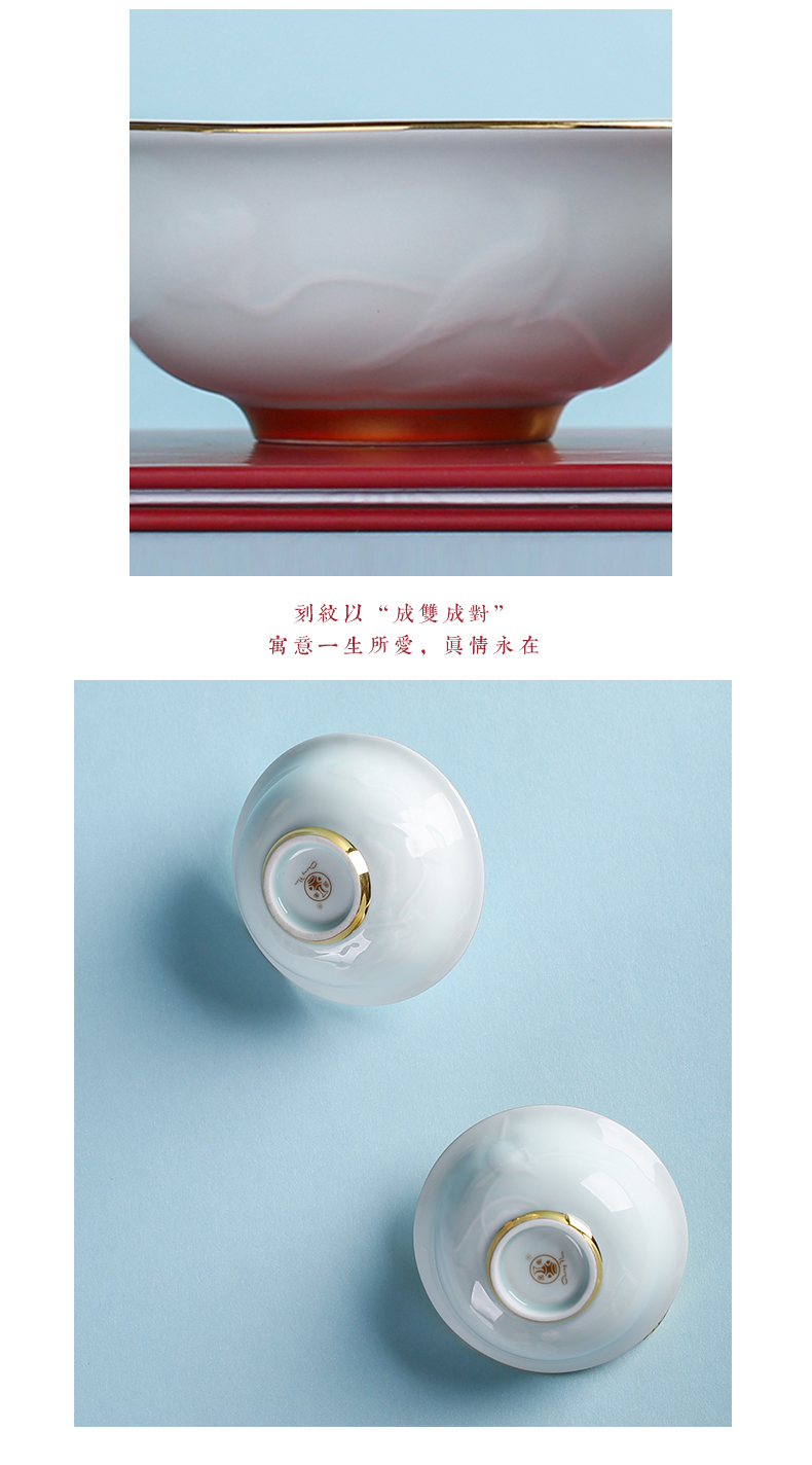 Chang south of jingdezhen ceramic wedding gift set one hundred good close girlfriends a gift for a cup of gift box package