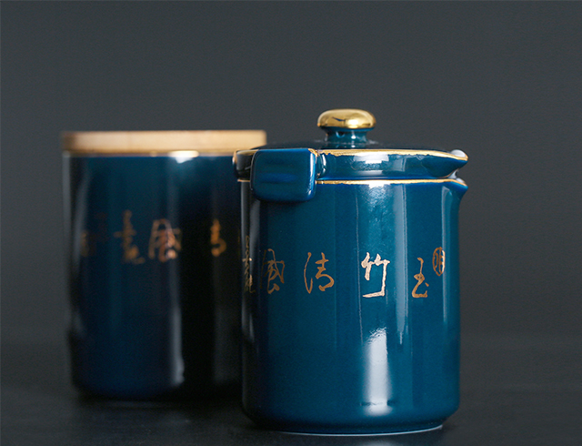 Chang south traditional hand made of jingdezhen ceramic ji aquamarine bamboo wind portable travel fair keller set of kung fu tea cups