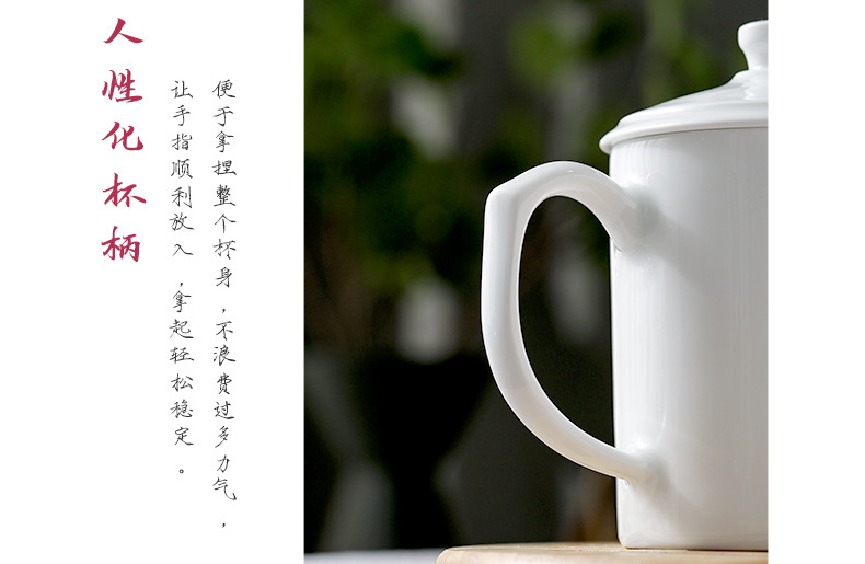 New colors and exquisite fragrance waft of jingdezhen ceramic cups with cover the name plum blossom put in winter festival office gifts cups