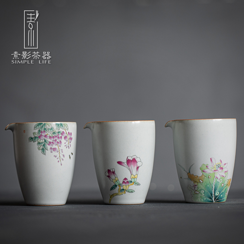 Plain film your up ceramic fair keller suit household coloured drawing or pattern of the filter points tea tea tea kungfu tea accessories