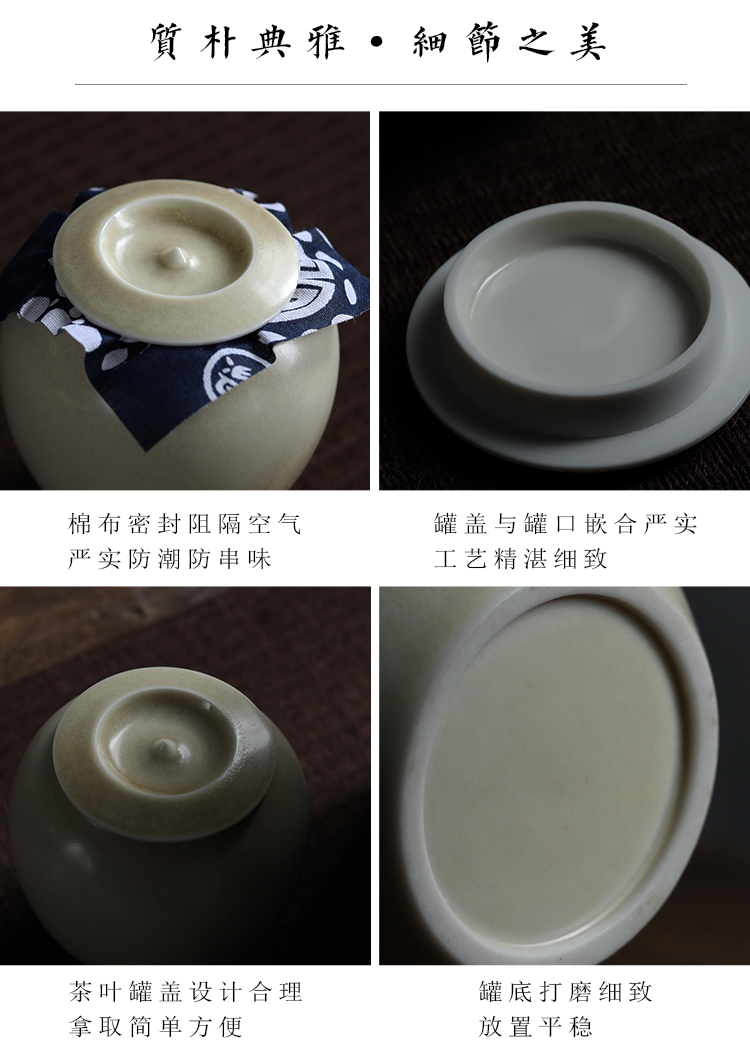 Plain film checking ceramic tea pot plant ash glaze sealing storage POTS variable CangQiuLan antique tea tea
