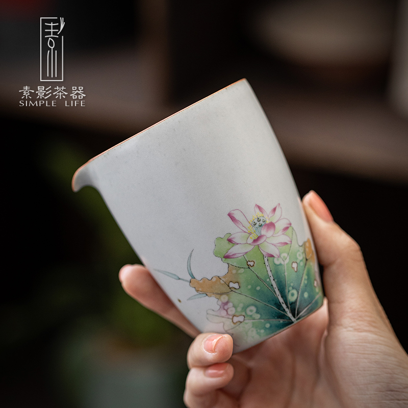 Plain film your up ceramic fair keller suit household coloured drawing or pattern of the filter points tea tea tea kungfu tea accessories