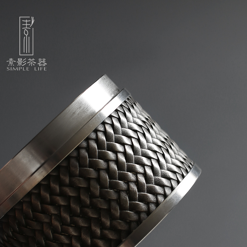Plain film double tin trumpet caddy fixings metal circular seal tank creative relief dragon small POTS of tin as cans