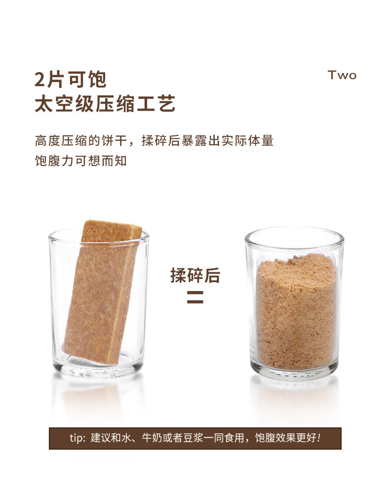老乡亲 压缩饼干 行军干粮 420g*2盒 4口味可选 图6