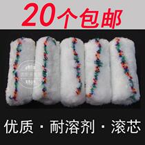4 inch roller brush long hair small roller core solvent resistant paint roller brush roller brush mini brush head Thumb small roller