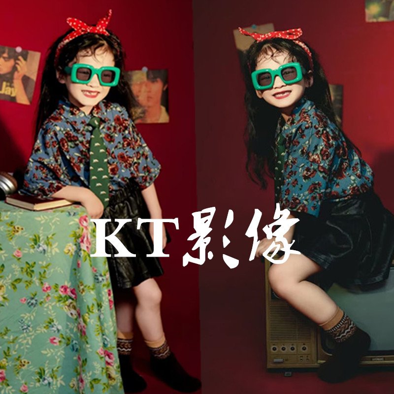 2025 New Retro Hong Kong Style 8090S Children's Day Kindergarten Stage Catwalk Good Cat Step Costume 2025 New Retro Hong Kong Style 8090S Children's Day Kindergarten Stage Catwalk Good Cat Step Costume