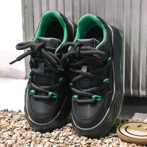 Дышащая обувь для отдыха, спортивные кроссовки, высокие туфли на платформе, изысканный стиль, для средней школы, популярно в интернете