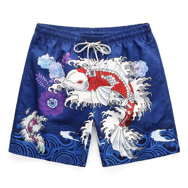 Beach pants ຜູ້ຊາຍໄວແຫ້ງໄວ polyester 3D ພິມດີຈິຕອ anime ກິລາກາງເກງກິລາກິລາສັ້ນ