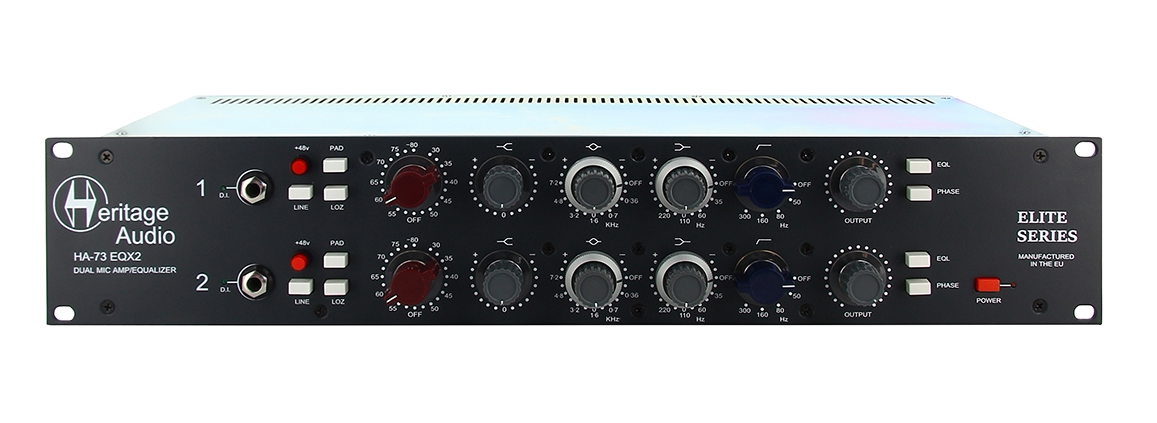 Heritage Audio HA73EQ X2 ELITE recording shed rack-rack dual-channel microphone amplifier