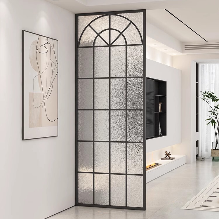 Living Room Screen Partition Iron Art Decoration Simple Tempered Glass Changhong Water Cube Water Ripple Fake Window Glass Partition Living Room Screen Partition Iron Art Decoration Simple Tempered Glass Changhong Water Cube Water Ripple Fake Window Glass Partition