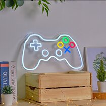 LED neon glow word PS gamepad esports room atmosphere light room decoration RGB name