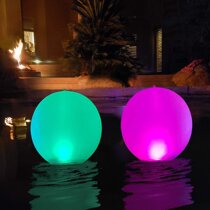PVC inflatable LED waterproof luminous ball 60cm with light floating luminous ball bar venue decoration supplies