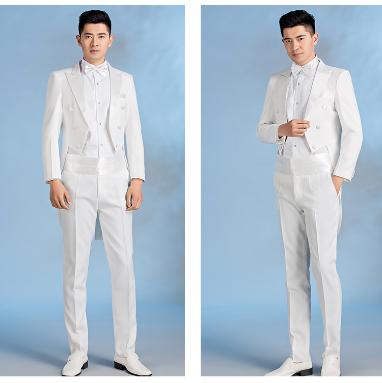 Bộ đồ tuxedo phù hợp với nam chỉ huy sân khấu biểu diễn ảo thuật chủ tiệc cưới bộ vest nam trẻ trung