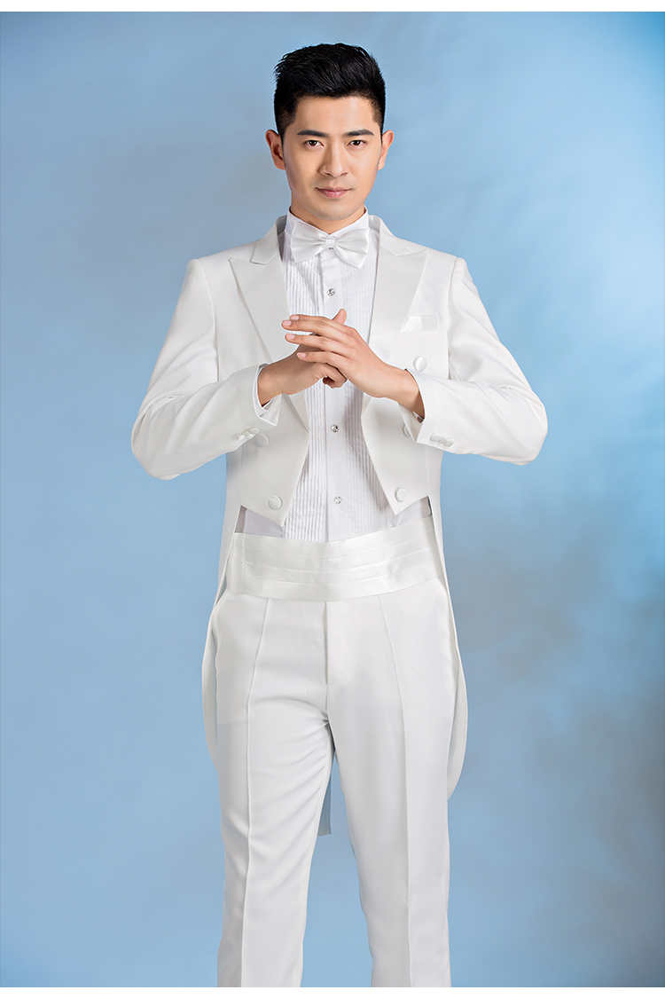 Bộ đồ tuxedo phù hợp với nam chỉ huy sân khấu biểu diễn ảo thuật chủ tiệc cưới bộ vest nam trẻ trung