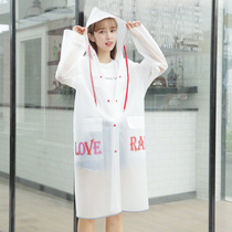 Raincoat coat long full body thick men and women poncho convenient outdoor tourism Korea fashion hiking hiking