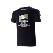 VICTOR Badminton Wear Thomas and Uber Cup commemorative knitted short-sleeved T-shirt T-TUC2404