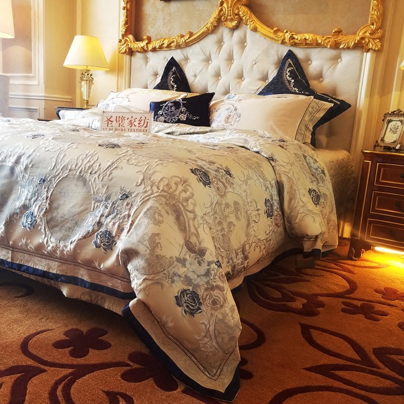 European-style luxury model room bedding multi-piece sets