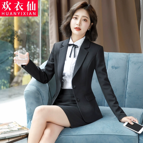 Классический костюм, осенний комплект, пиджак классического кроя для отеля, униформа медсестры для работы, 3 предмета