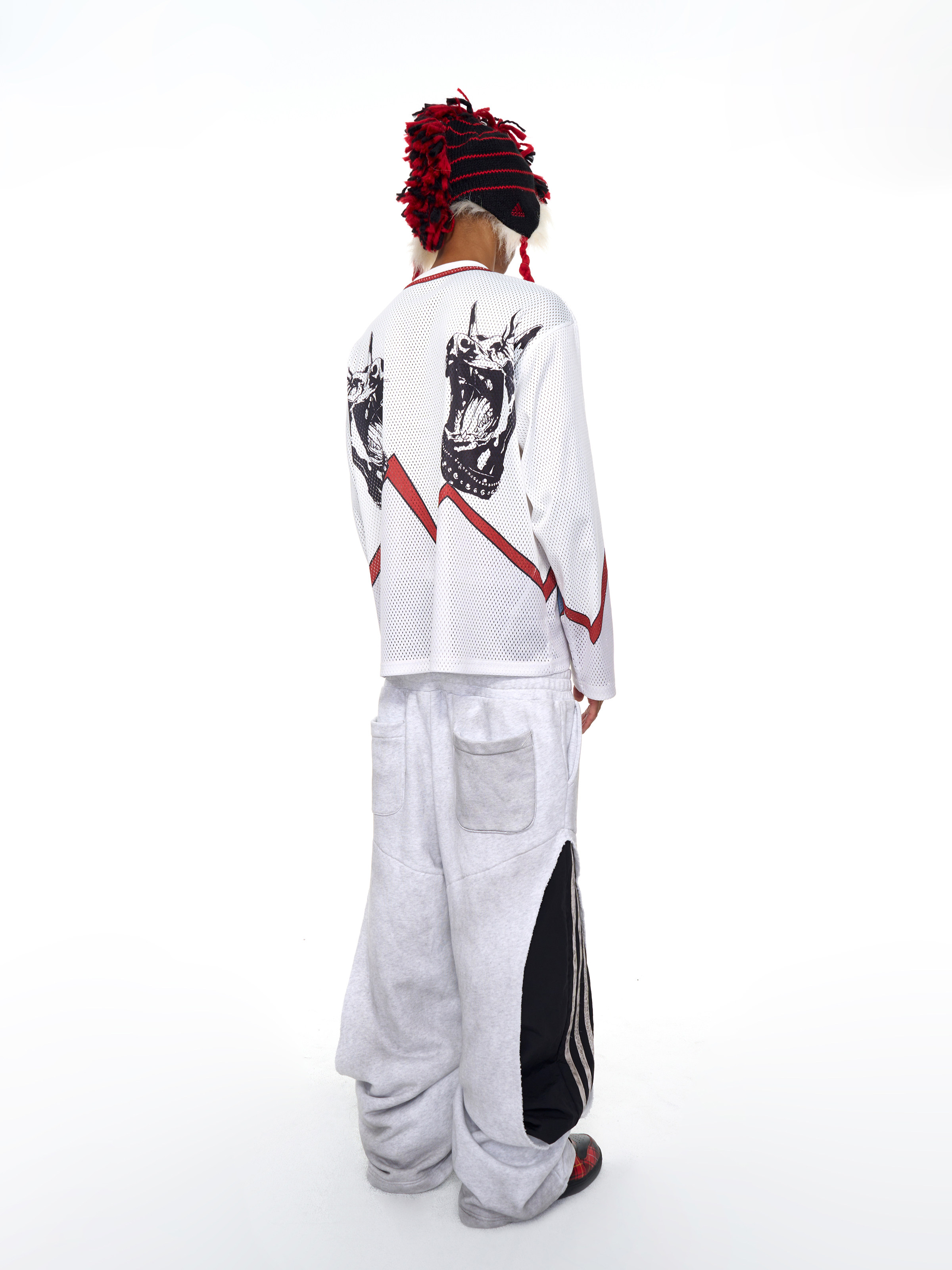 fourth3ex 25FW パンツ Fourth3ex 25fw faux two-piece double-waisted sweatpants: the new