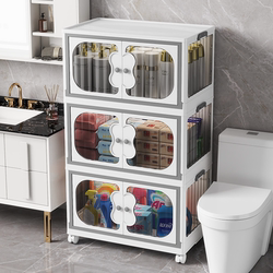 Bathroom Storage Rack Bathroom Supplies Storage Rack Toilet Toilet Storage Cabinet Floor-To-Ceiling Bathroom Waterproof