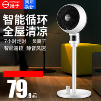 Yangtze air circulation fan fan floor fan desktop mechanical electric fan household remote control silent negative ion purification