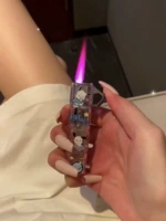 Творческий светящийся pakou Puppy Ligher Sanrio Curome Card Cartoon Cartoon Личный надувной и ветрозащитный парень