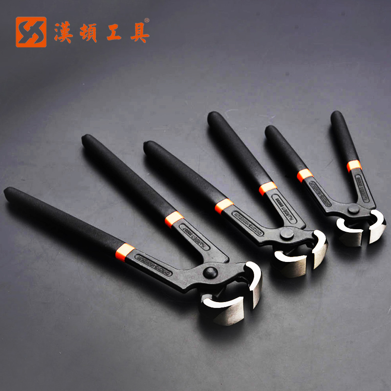 Henton walnut pliers tool 6 inch 8 inch pull-up nail pliers minor repair shoehorn heel wire pliers flat large plastic handle