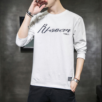 2021 new autumn long sleeve T-shirt mens Tide brand loose Korean fashion fashion printed body clothes