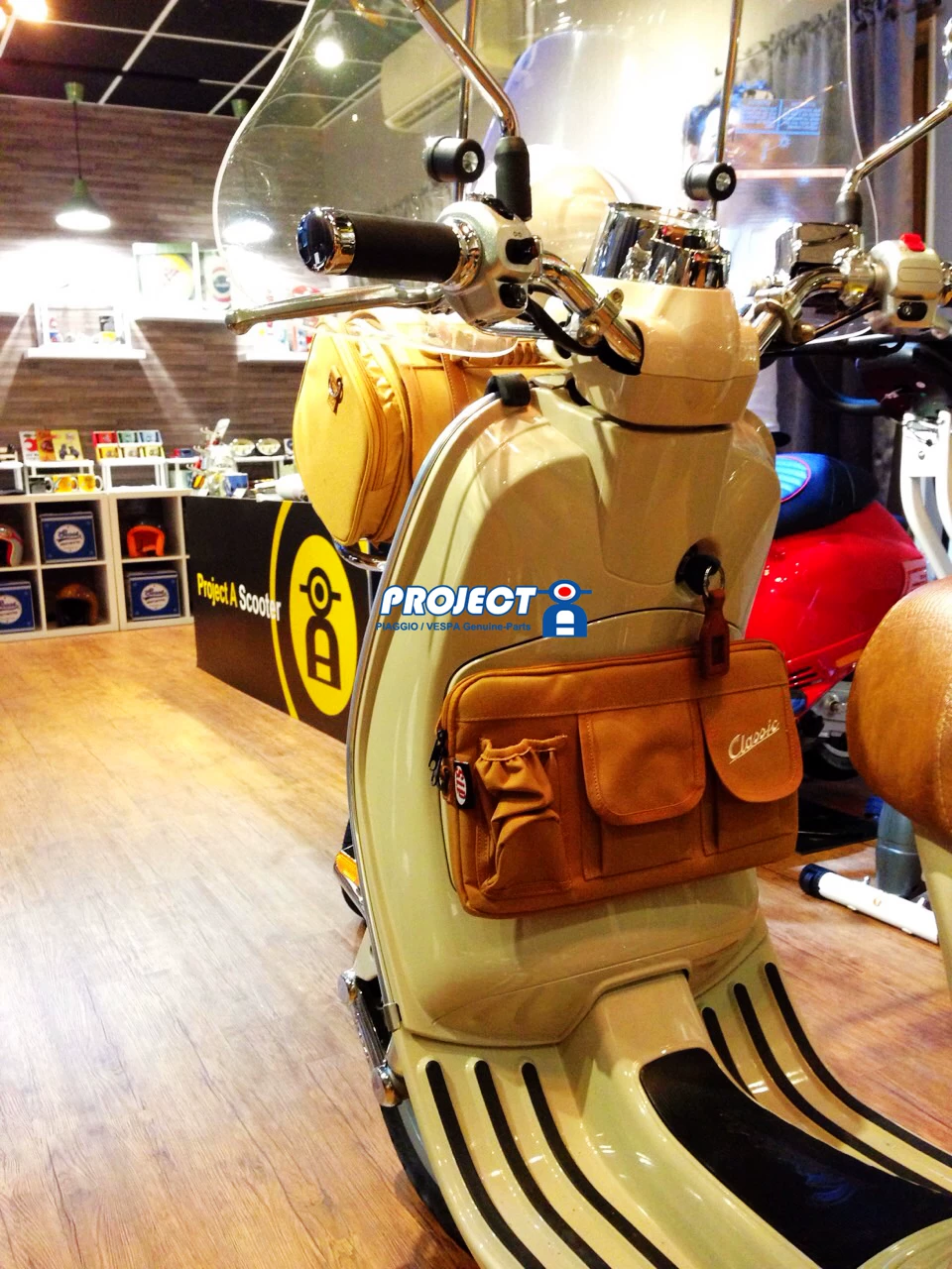 [Projecta] VESPA German SIP canvas placement bag brown model