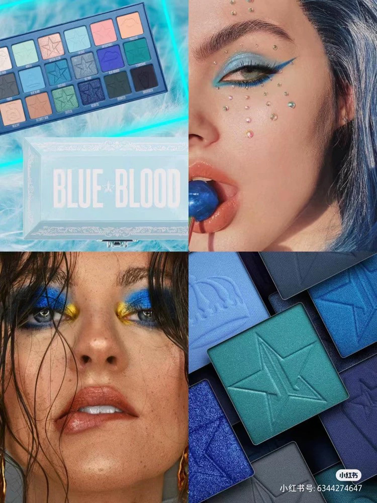 Jeffree Star J姐蓝血盘眼影盘测评｜明星同款香蕉牧场/彩虹火葬盘值得买吗？-眼影-淘宝好物网