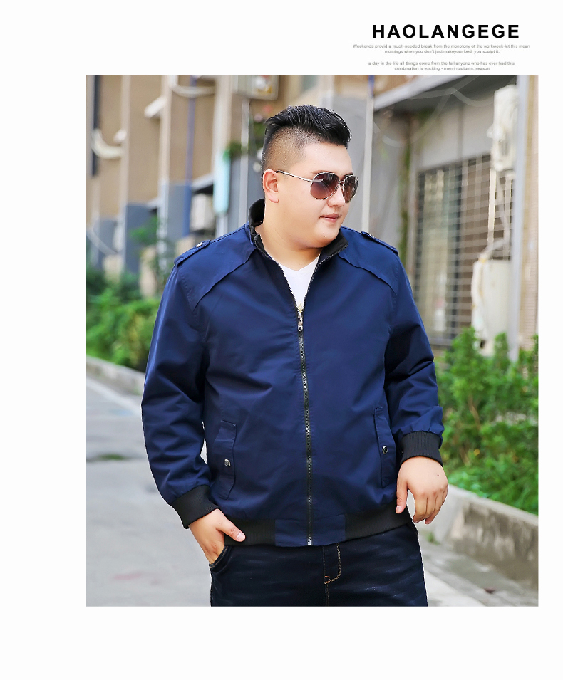 Đặc biệt chất béo cực lớn cho nam áo khoác béo chất béo mùa thu béo quá khổ cộng với phân bón áo khoác XL quần ngắn