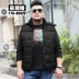Người đàn ông béo cộng với phân bón XL bông vest vest quá khổ vest vest béo áo lớn mùa thu đông Cực lớn