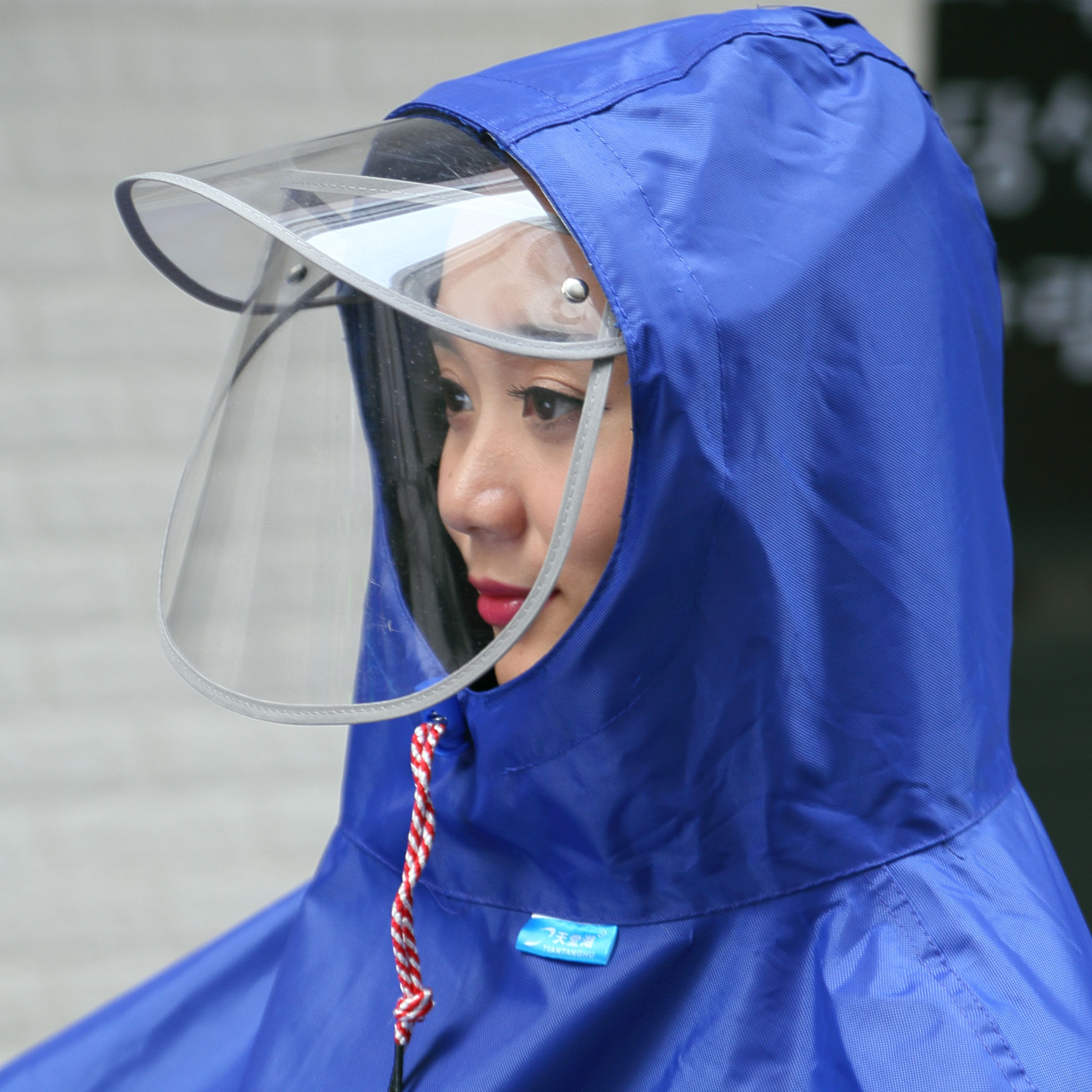 雨衣电动车双人加厚牛津布特大号超大雨披