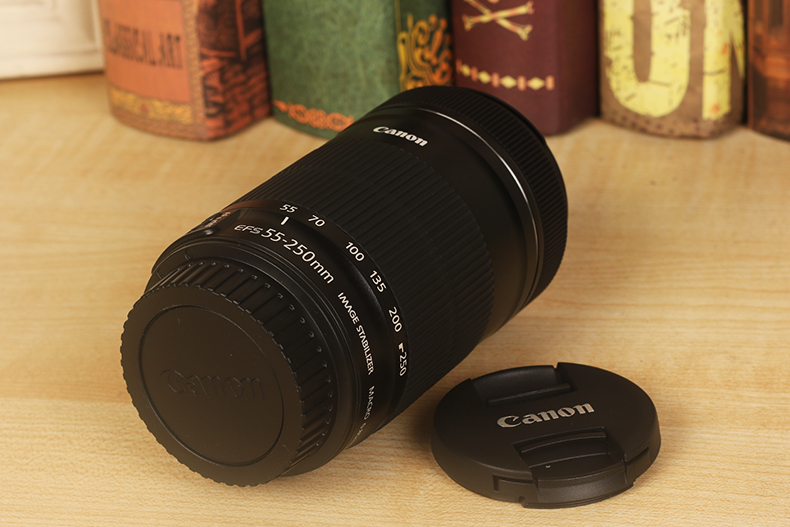 Canon Canon EF-S 55-250 STM SLR máy ảnh gốc ống kính tele 700D 750D 760D 80D 800D 77D chính hãng shot trăng thực sự là người Sơn Đông xa tập trung