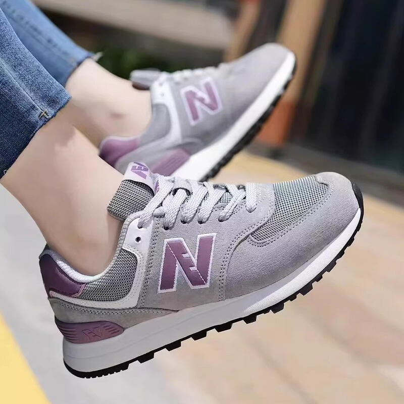 Official Genuine Women's Shoes 574 Spring New Model Mesh Breathable Versatile Retro Sports Shoes Women's Spring and Autumn Travel Shoes