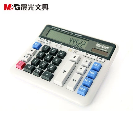 Бесплатная доставка Chenguangbiao Calculator ADG98117 Бизнес -офис настольный настольный компьютер большой настольный компьютер Солнечная энергия