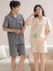ຄູ່ນອນ Pajamas ແມ່ຍິງ summer ຝ້າຍສັ້ນແຂນສັ້ນກາຕູນງາມ 2026 Outerwear ໃຫມ່ Cardigan ເຄື່ອງນຸ່ງຫົ່ມເຮືອນຂອງຜູ້ຊາຍ