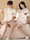 ຄູ່ນອນ Pyjamas ແມ່ຍິງ Summer Ice Silk ສັ້ນເສອແຂນສັ້ນ Set Cool Silk Cardigan 2026 New Men's Home Clothing
