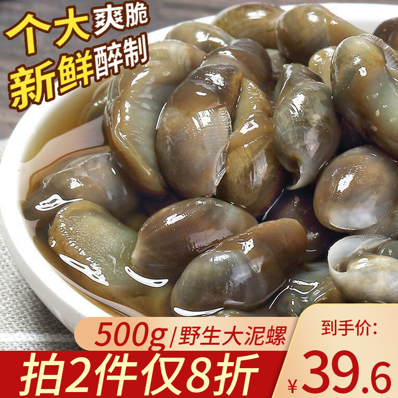 Mud snail drunken mud snail 500g yellow mud snail instant spicy fresh canned extra large fresh Ningbo seafood specialty canned