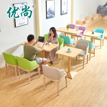 Net Red Café West Restaurant Dining Room Table And Chairs Mix Brief Fresh Milk Tea Shop Sweets Shop for sale in talks table and chairs