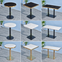 Sweet Milk Tea Shop Marble Table Tennis Red Light Extravagant Table West Restaurant Hotel Catering Fire Pan Café Table And Chairs