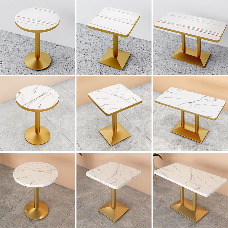 Milk Tea Shop Sweet shop Desk and chairs Combined Cafeteria West Restaurant Noodle Restaurant Snack Table Snack Burger Shop Small Round Square Table