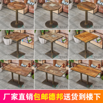 Themed Dining Table And Chairs Table Retro Nostalgia Western Restaurant Café Table Chairs Milk Tea Shop Sweet Shop Creative Table
