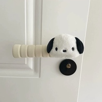 Door handle doll anti-collision hanging decoration cartoon door handle glove animal protective cover winter entry New Year handle doll