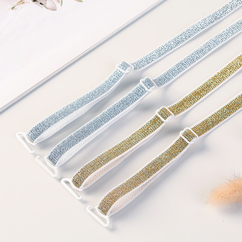 2-pack summer women's non-slip shoulder strap Female incognito beauty back Cross bra shoulder strap Underwear shoulder strap Bra accessories