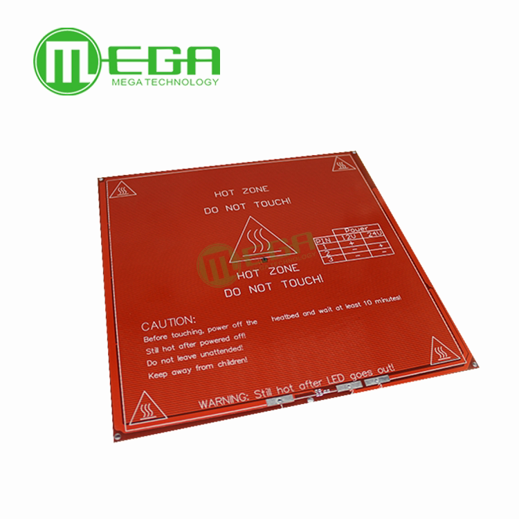3D printer PCB heat bed Mk2b 12 24 dual power supply 214x214mm
