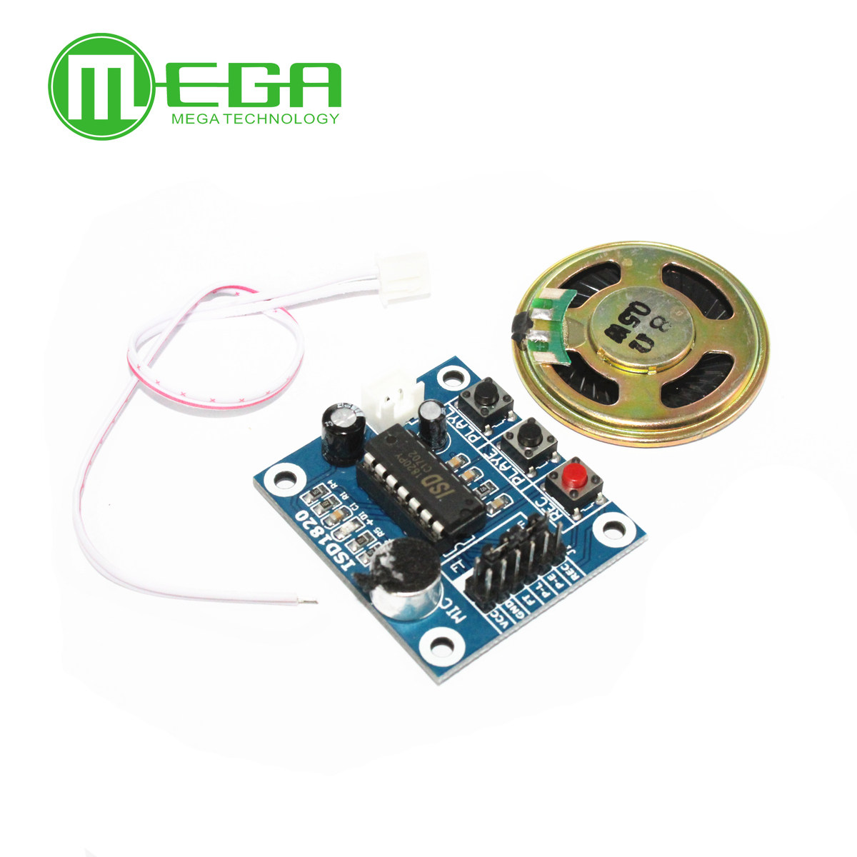 ISD1820 Recording voice module voice module recording and playback module board with microphone 0 5W-5W horn