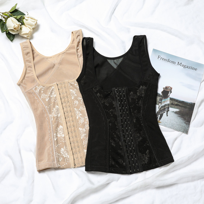 Tingmei Vermann Seamless Plastic Body Clothing Collection Abdominal bundle waist tight waistcoat Postpartum Shapewear Women's Summer Comfort Thin