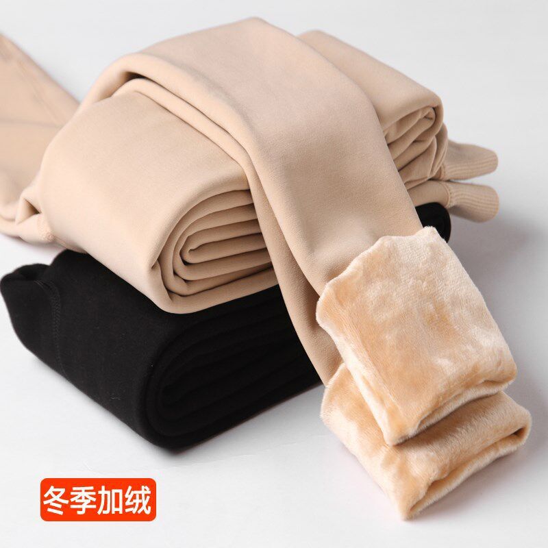 Plus velvet thick inner pants women's winter extra thick warm cotton pants thickened one-piece pants for outer wear