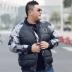 Chất béo cỡ lớn nam giới thương hiệu chất béo cộng với phân bón để tăng áo khoác bông cotton áo khoác phi công bóng chày cổ áo khoác cotton mùa thu áo ấm nam Đồng phục bóng chày